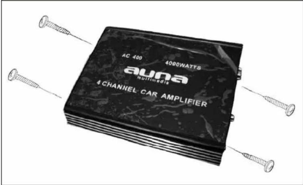 AC 400 4000WATTS auna multimedia 4 CHANNEL CAR AMPLIFIER