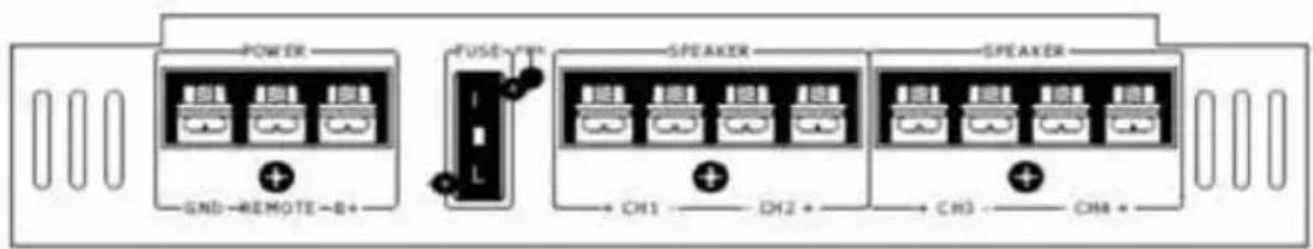 POWER GND-REMOTE-B+ FUSE-CN SPEAKER CN1 CN2 CN3 CN4