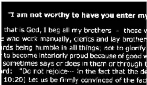 "I am not worthy to have you enter my that is God, I beg all my brothers - those v e who work manually, clerics and lay brother rds being humble in all things; not to glorify to become Interiorly proud because of good v sometimes says or does in them or through t ord: "Do not rejoice... in the fact…