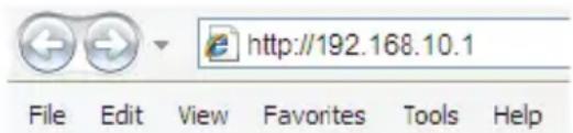 http://192.168.10.1 File Edit View Favorites Tools Help