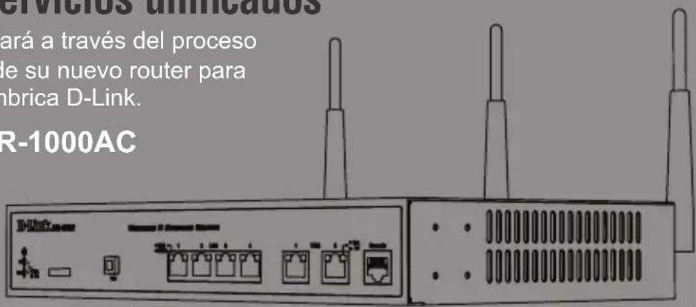 servicios acreditados ará a través del proceso de su nuevo router para nbrica D-Link. R-1000AC