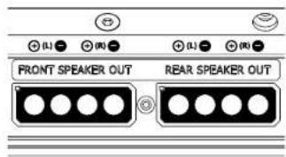 FRONT SPEAKER OUT REAR SPEAKER OUT
