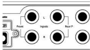 Front Inputs R L Rear P