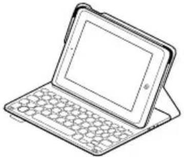 LOGITECH Ultrathin Folio - Dwie pozycje wyświetlania - 1