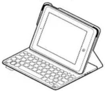 LOGITECH Ultrathin Folio - Utilizar o keyboard folio Duas posições de visualização - 1