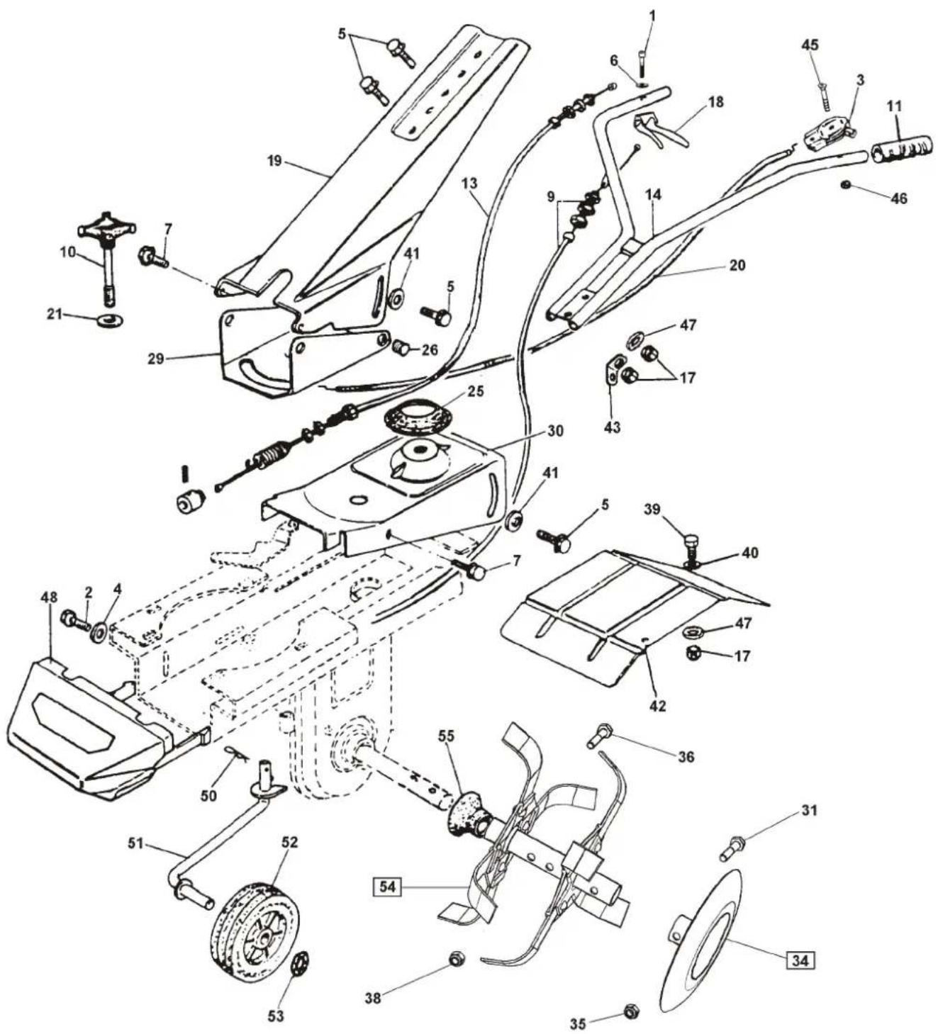 Technical diagram of a vehicle suspension system with numbered components for identification