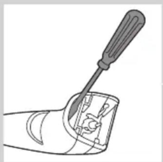 PHILIPS Series 3000 QT4013 - Removing the rechargeable batteries - 1