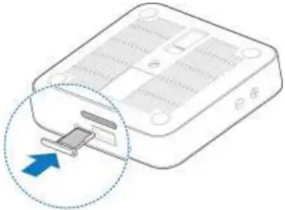 Illustration of a computer monitor with a close-up view showing the internal structure and a blue arrow pointing to it (no text or symbols present)