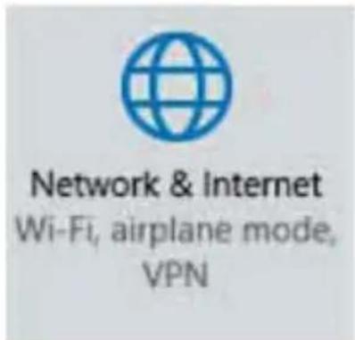 Network & Internet Wi-Fi, airplane mode, VPN