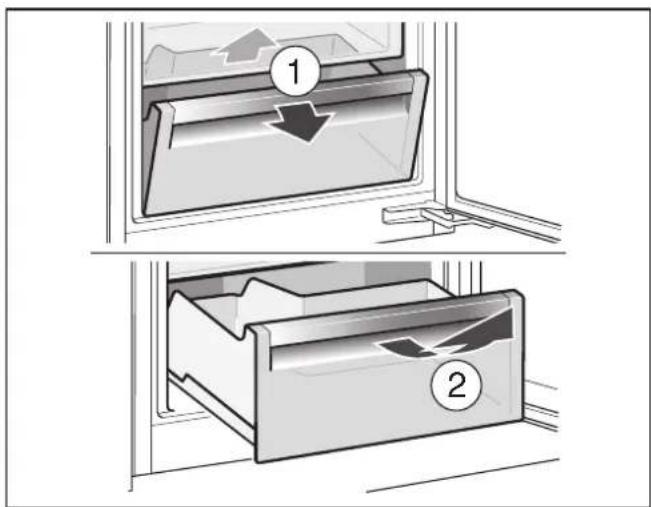 GAGGENAU RC 222 101 - Extraire le porte-bouteilles - 2