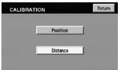 CALIBRATION Return Position Distance