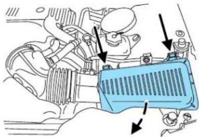 Lincoln LS (2004) - Changing the air filter element - 2