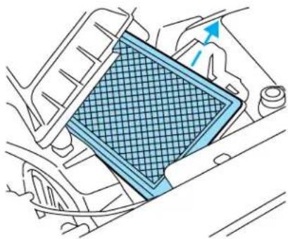 Lincoln LS (2004) - Changing the air filter element - 3