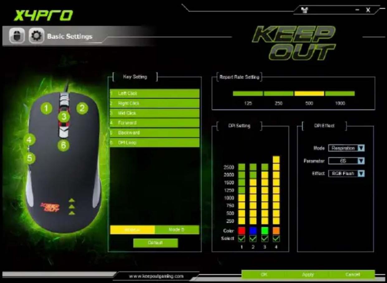 KeepOut X4Pro - Configurações Básicas - 1
