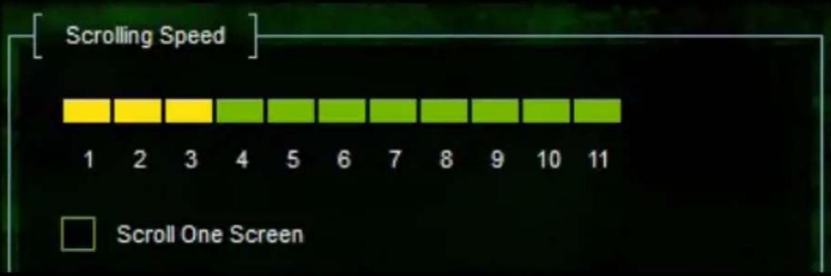 KeepOut X4Pro - Vitesse de défilement (Scrolling Speed) - 1