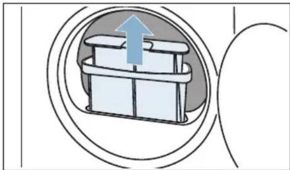 SIEMENS WT45W562TR - Tiftik filtresini her kurutma işleminden sonra temizleyiniz: - 1