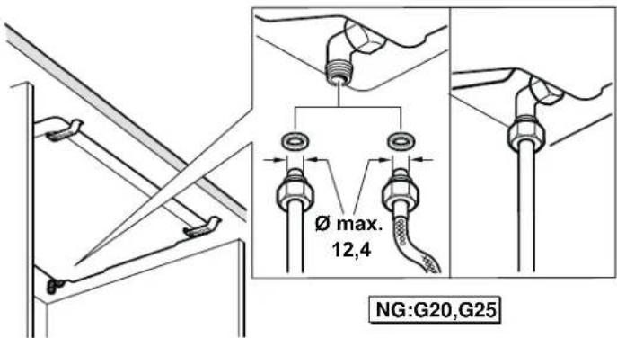 Ø max. 12,4 NG:G20,G25