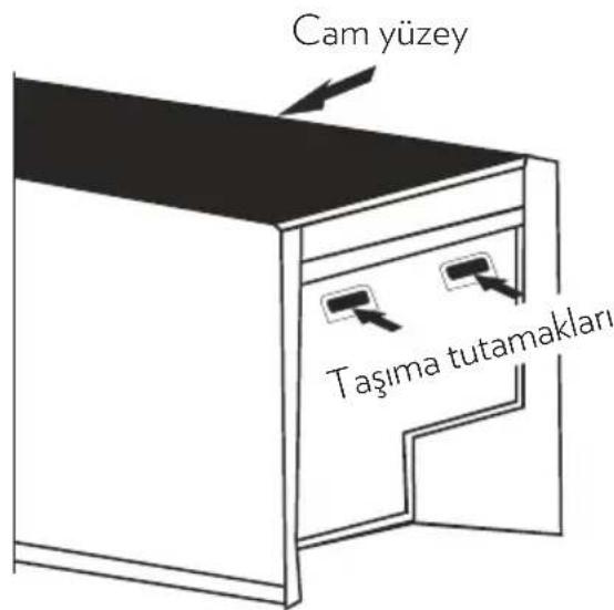 Cam yüzey Taşima tutamakları