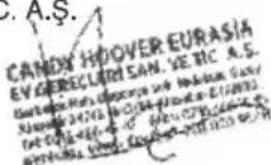 CANDY HOOVER EURASIA BY GERECLERI SAN. VE RIC A.S. GARANTHA HA'S OCEPCHE AND NOODIAN GAU SALAD 24703, 16-25-2018 (E.I. 2003) DAT CHAI - WELLY & CO., P.O. (P.O. 279) (MILK 2018) APPROVAL EVEL, COLDEN-POTTON & CO. A. S.A.