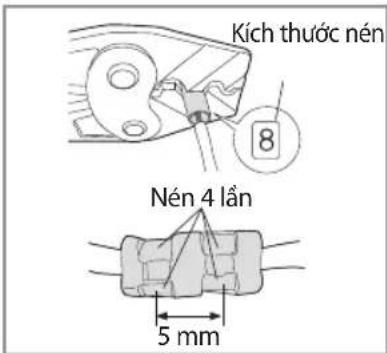 Kích thước nén 8 Nén 4 lân 5 mm