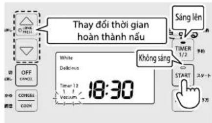 Thay đổi thời gian hoàn thành nấu OFF CANCEL CONGEE COOK White Delicious Timer 12 1 Vacuum 18:30 Không sáng Sáng lên TIMER 1/2 START 7方 + - + - + - + - + - + - + - + - + - + - + - + - + - + - + - + - + - + - + - + - + - + - + - + - + - + - + - + - + - + - + - + - + - + - + - + - + - + - + - + - + -…