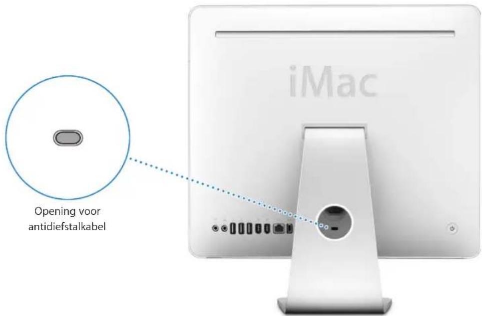 iMac Opening voor antidiefstalkabel