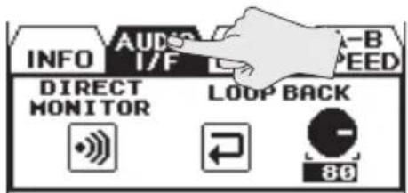 INFO AUDIO I/F B A-B PEED DIRECT MONITOR LOOP BACK - 80
