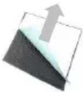 Abstract geometric shape with a gray upward arrow over a white square (no text or symbols)
