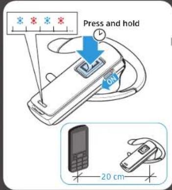 Press and hold 20 cm