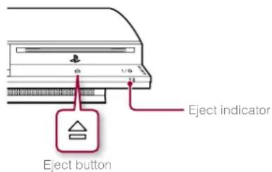Eject indicator Eject button