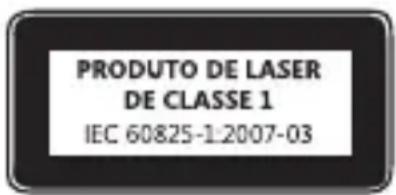 PRODUTO DE LASER DE CLASSE 1 IEC 60825-1:2007-03