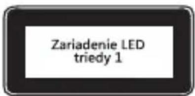 Zariadenie LED triedy 1