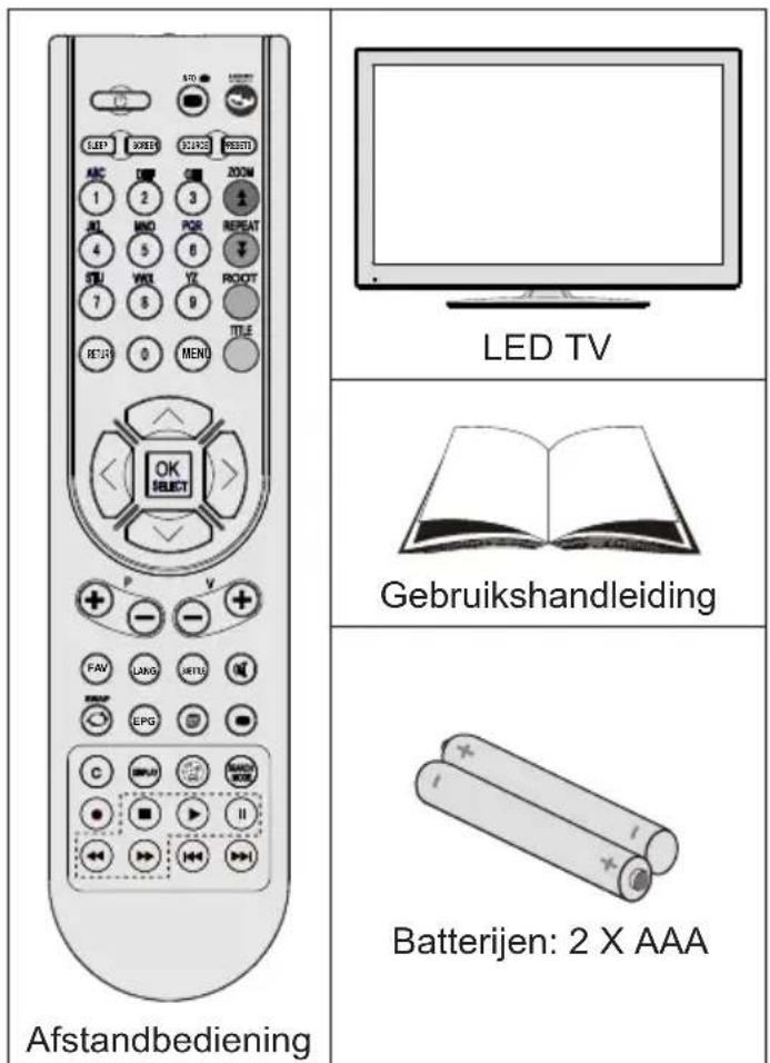 SALORA 32LED7115CDW - Inhoud van de verpakking - 1