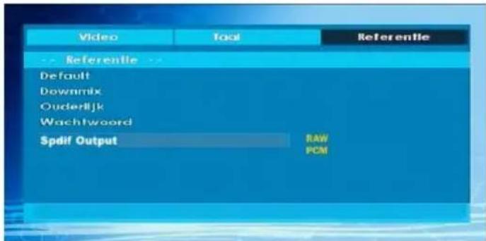 Video Tool Referentle -- Referentle -- Default Downmix Ouderlijk Wachtwoord Spulf Output RAW PCM