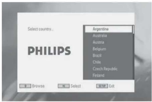 PHILIPS PD7005 DVT - Eerste keer instellen - 1