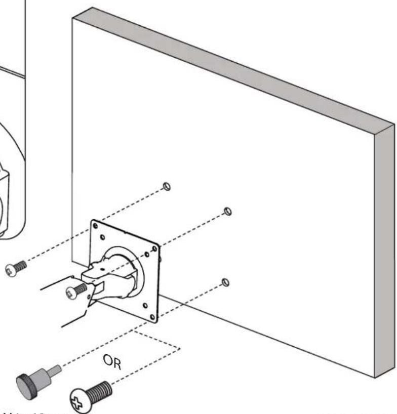 Technical diagram showing assembly of a component with labeled parts and reference lines