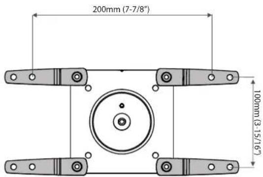 200mm (7-7/8") 100mm (3-15/16")