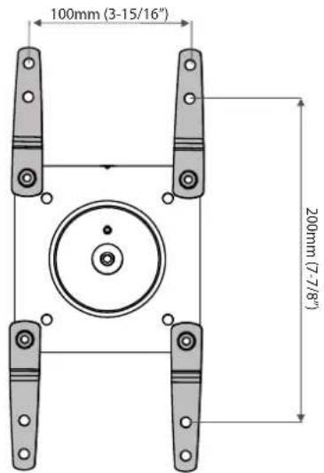 100mm (3-15/16") 200mm (7-7/8")