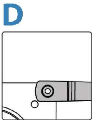 Ergotron LX Sit-Stand Wall Mount LCD Arm - Mount VESA Adapters to Arm based on TV/Monitor hole pattern size (B, C, or D). - 3