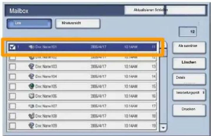 Mailbox Aktualisieren Schidien Late Minaturansicht 12 Ais auswären Löschen Details Verarbeitungsprott Drucken