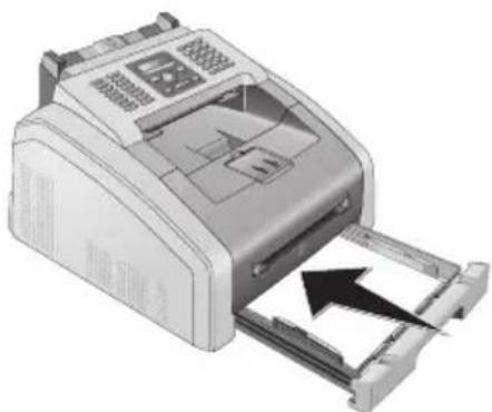 PHILIPS LPF5120 Laserfax 5120 - Verpakkingsmateriaal uit de papiercassette verwijderen - 5