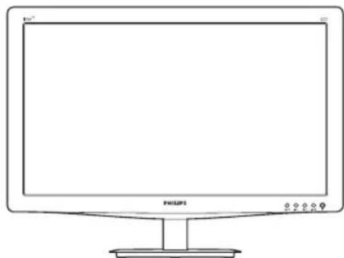 PHILIPS 190V3SB5 V-line 19 - Beschrijving vooraanzicht - 1