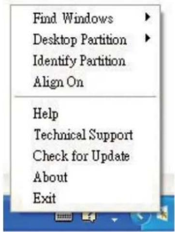 PHILIPS 240S4LPMB S-line 24 - Menu in systeemvak ingeschakeld - 1
