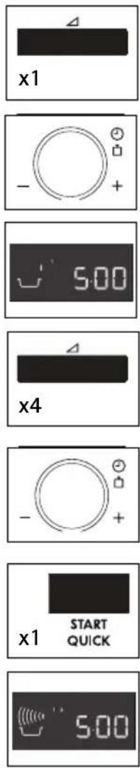 x1 - + 5:00 x4 - + x1 START QUICK 5:00