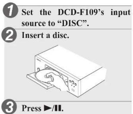 DENON DCD-F109 - Play a CD - 3