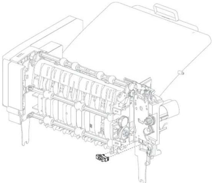DELL 5230dn - Output expander sensor (deflector gate HP) removal - 1
