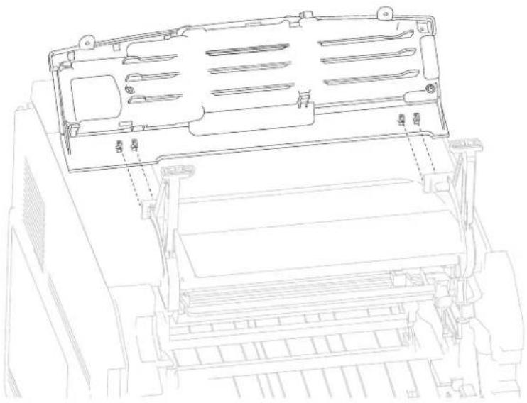 DELL 5230dn - Operator panel door assembly removal (5230n/dn, 5350dn, and 5530dn) - 2