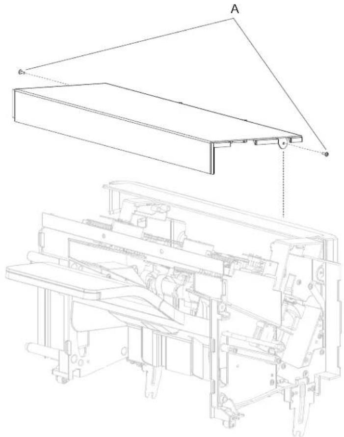 DELL 5230dn - SFP stapler assembly top cover removal - 1