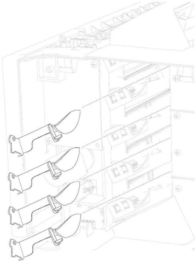 DELL 5230dn - 5-bin mailbox media bin full actuator removal - 1