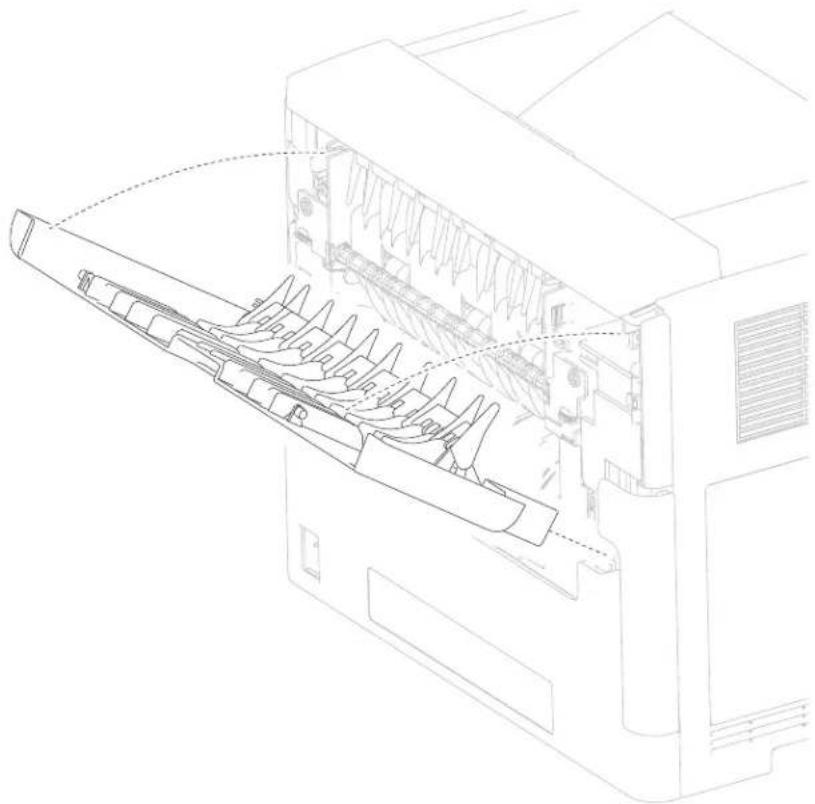 DELL 5230dn - Door assembly, rear removal - 1